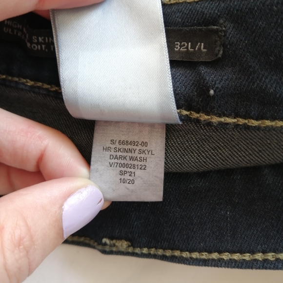 Banana Republic High Rise Skinny Ankle Crop Jeans NWT 2021 Size 32 Long - Picture 12 of 14